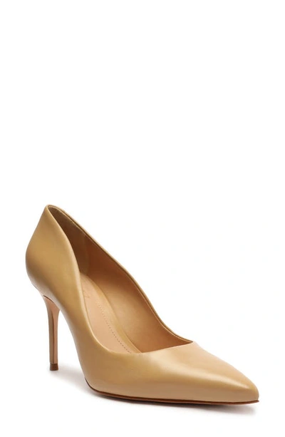 Schutz Lou Lo Nappa Leather Pump In Light Beige