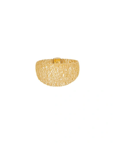 Alberto Milani Piazza Duomo 18k Gold Mesh Bangle Bracelet