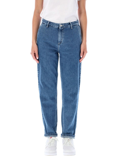 Carhartt Pierce Straight-leg Organic Cotton Jeans In Blue