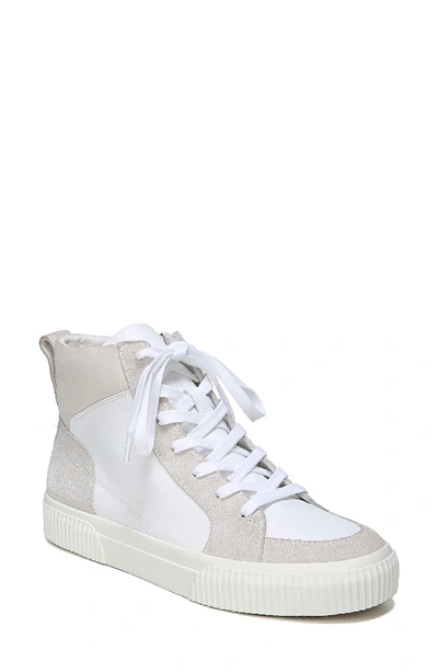 Vince Women's Kiles Suede & Leather High Top Lace Up Sneakers In Horchata