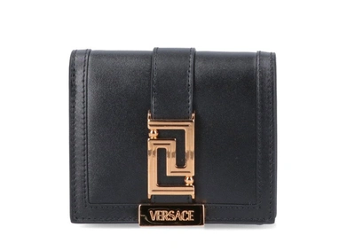 Versace Logo Detailed Fold In Black