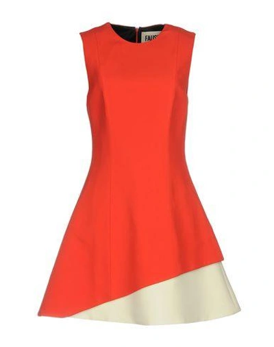 Fausto Puglisi Short Dress In Red