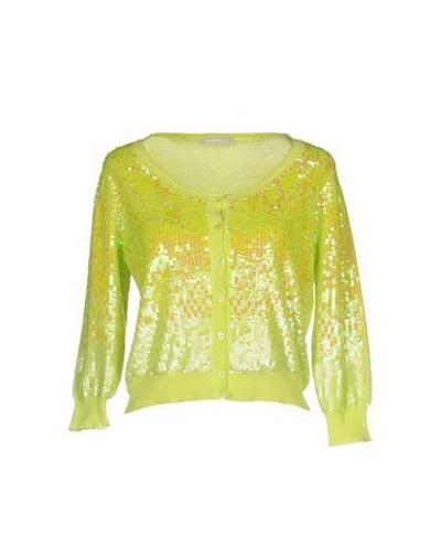 Pinko Cardigan In Acid Green