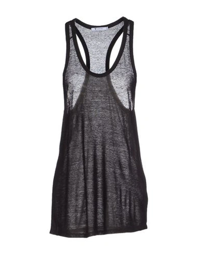 Alexander Wang T Tank Top In Steel Grey