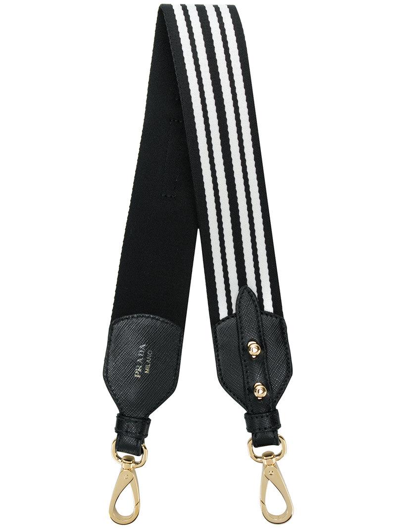 prada striped bag strap