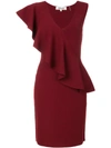 Diane Von Furstenberg Asymmetric Ruffled Dress