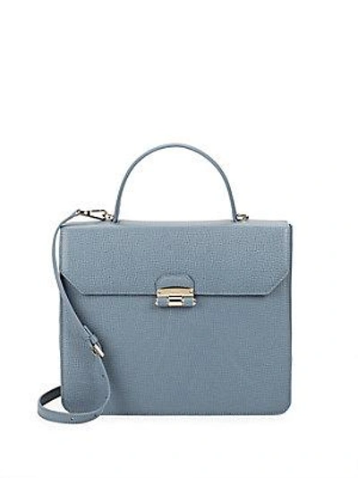 Furla Chiara Leather Top Handle Bag In Acero