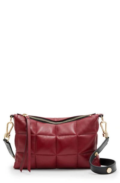Allsaints Eve Quilted Crossbody Bag In Red