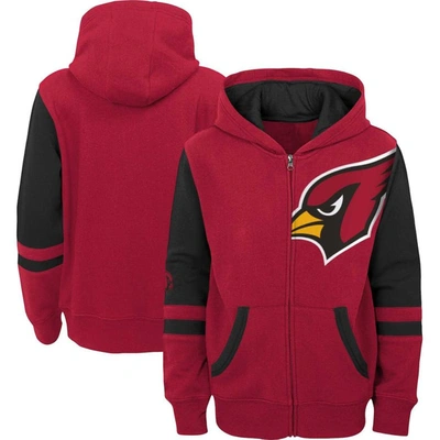 Outerstuff Kids' Youth Red Tampa Bay Buccaneers Stadium Full-zip Hoodie In Cardinal