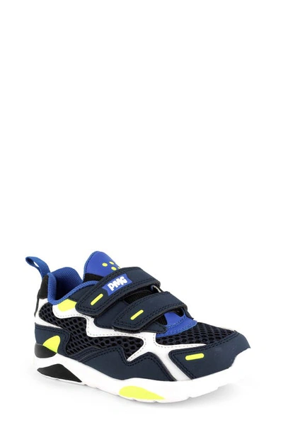 Primigi Kids' Low Top Sneaker In Navy/ Blue/ White