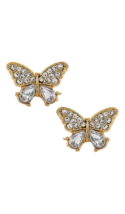 Amber Sceats X Revolve Butterfly Trail Earrings In Metallic Gold