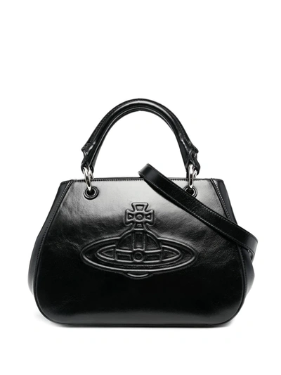 Vivienne Westwood Judy Shopper Tote Bag In Black