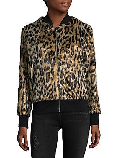 Love Token Faux Fur Animal-print Jacket In Cheetah