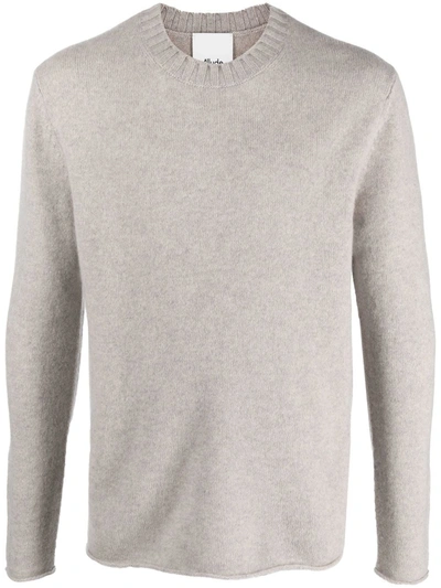 Allude Fine-knit Cashmere Jumper In Grau