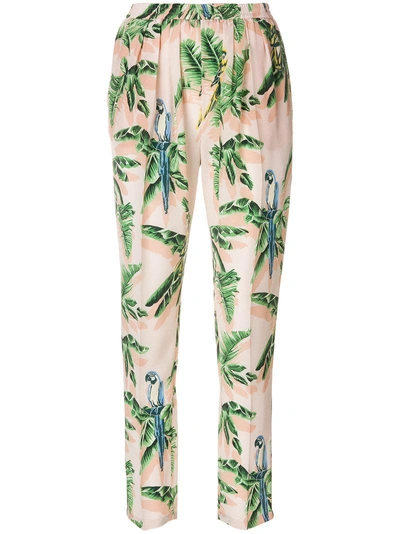Stella Mccartney Paradise Printed Trousers In Neutrals