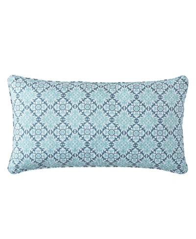 Royal Court Afton Decorative Pillow, 13" X 24" Bedding In Blue