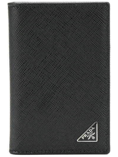 Prada Triangle Logo Wallet - Black