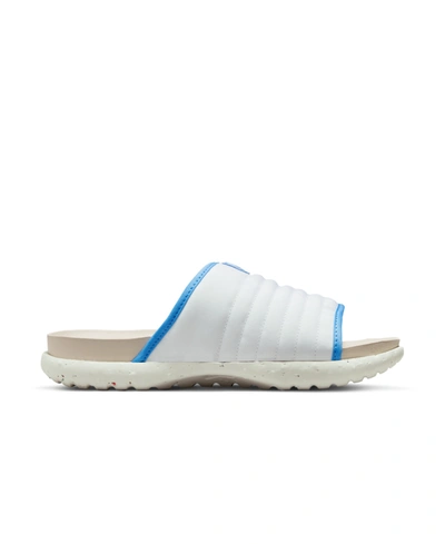 Nike Men's Asuna 2 Slide Sandals From Finish Line In White/university Blue