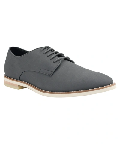 Calvin Klein Men's Aggussie Oxford Lace-up Dress Shoes Men's Shoes In Dark Gray