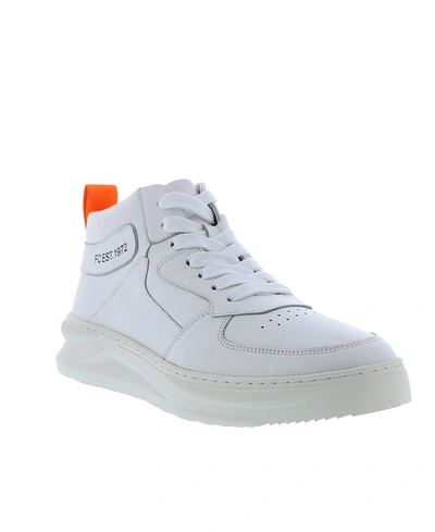 French Connection Men's Chrisley High Top Fashion Sneakers Men's Shoes In White