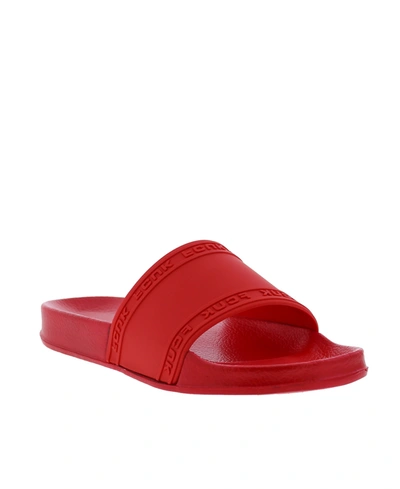 French Connection Men's Fitch Slip On Slide Sandals Men's Shoes In Red