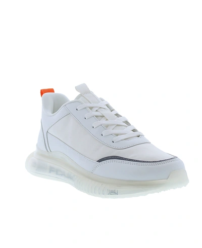 French Connection Men's Kalen Lace Up Athletic Sneakers Men's Shoes In White