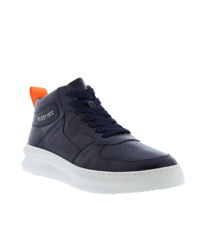 French Connection Men's Chrisley High Top Fashion Sneakers Men's Shoes In Navy