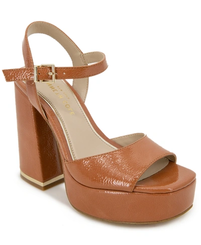Kenneth Cole New York Women's Dolly Platform Dress Sandals Women's Shoes In Clay
