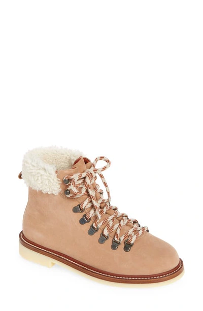 Loro Piana Quinn Shearling Winter Ankle Boots In 화이트