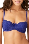 B.tempt'd By Wacoal Ciao Bella Underwire Balconette Bra In Spectrum Blue