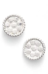 Anna Beck Mini Disc Stud Earrings In Silver