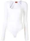Alix Nyc Horatio Henley Bodysuit In White
