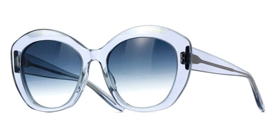 Barton Perreira Galilea Blue Round Acetate Sunglasses