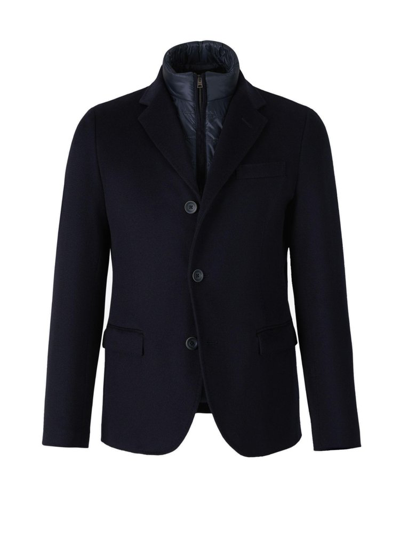 Herno Men's Cashmere Blazer W/ Detachable Liner In Black