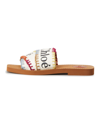 Chloé Woody Logo Multicolored Stitch Sandals