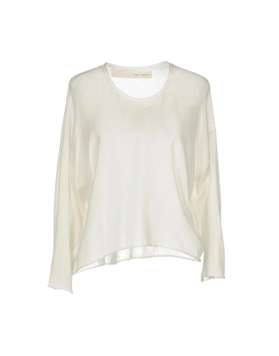 Isabel Benenato Sweaters In Ivory