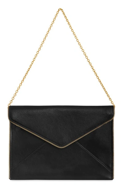 Rebecca Minkoff Leo Envelope Clutch In Black