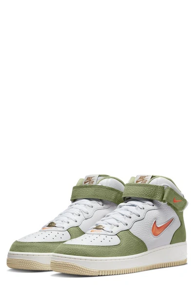 Nike Air Force 1 Mid '07 Dq3505-100 Men's White/green Skate Sneaker Shoes Er908