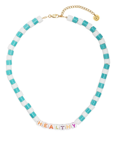 Sporty And Rich Healthy Beaded Necklace In Multi