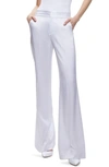 Alice And Olivia Dylan High Waisted Fitted Pant In White