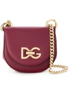 Dolce & Gabbana Wifi Leather Shoulder Bag In Red