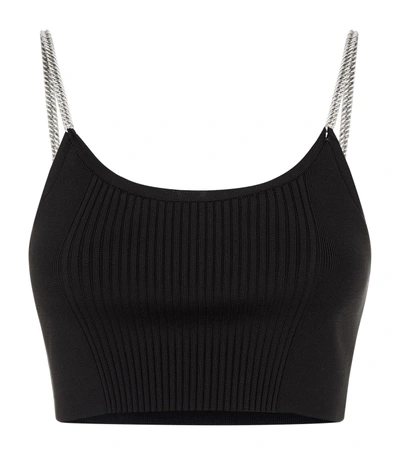 Alexander Wang Chain Strap Crop Top In White