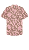 Faherty Short-sleeve Breeze Shirt In Pink
