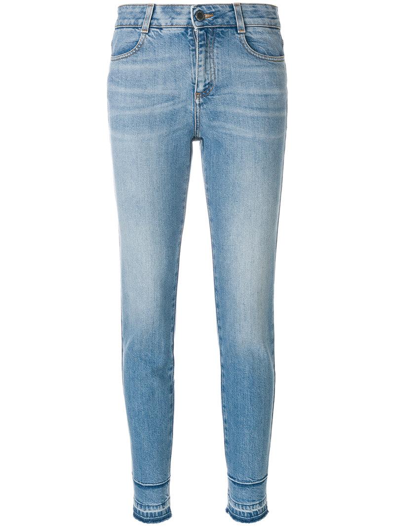 Stella Mccartney Faded Skinny Jeans In Blue | ModeSens