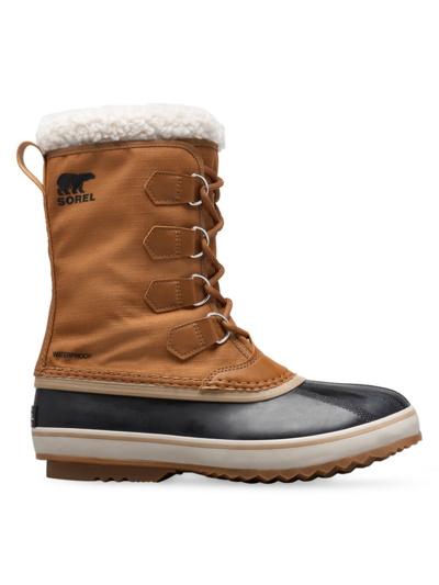 Sorel 1964 Pac™ Faux Shearling-trimmed Nylon-ripstop And Rubber Snow Boots In Brown