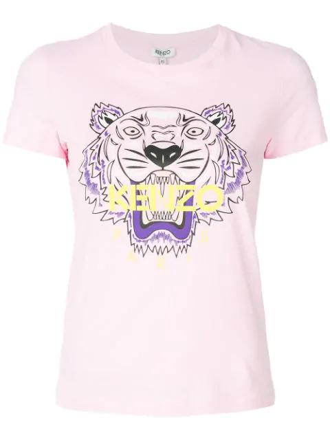 Kenzo Tiger-print Cotton T-shirt In 