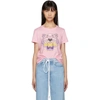 Kenzo Tiger Pink Cotton T-shirt