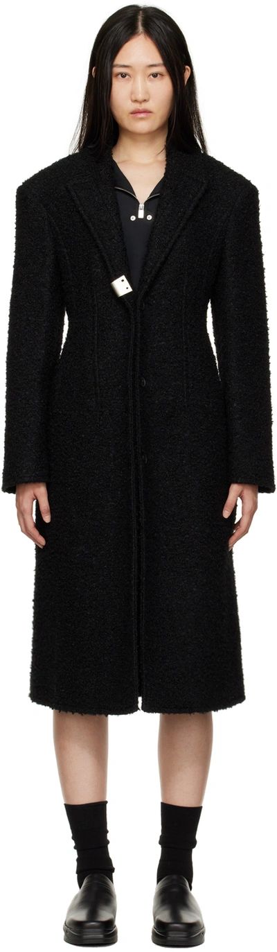 Alyx Single-breasted Coat Black In Multicolor