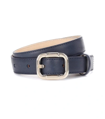 Apc Mérima Leather Belt In Blue