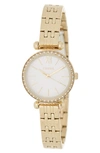 Fossil Tillie Mini 3-hand Crystal Bezel Bracelet Watch, 26mm In Gold